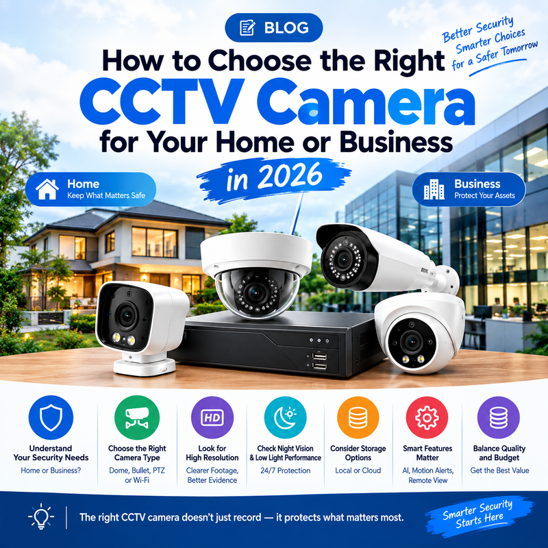 “How to Choose the Right CCTV Camera for Your Home or Business in 2026”