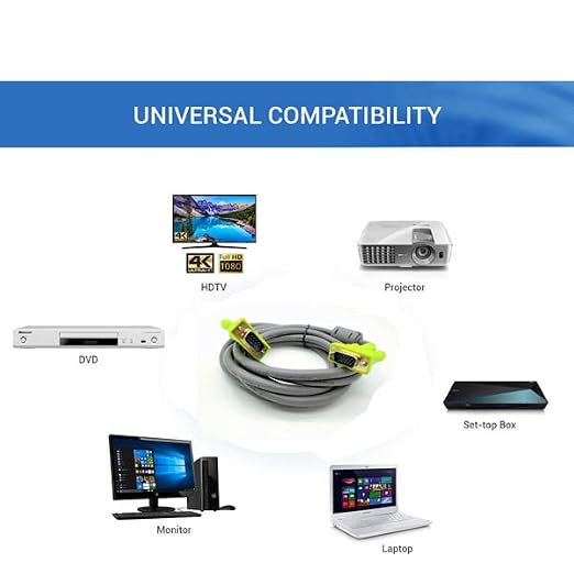 MULTYBYTE VGA Cable 3Mtrs/ 5Mtrs