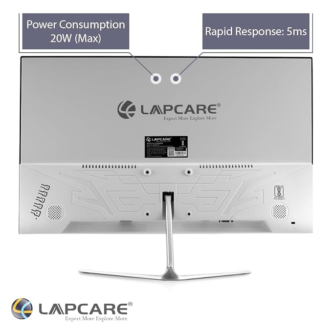 Lapcare LED Monitor 22" IPS Display with FHD /White