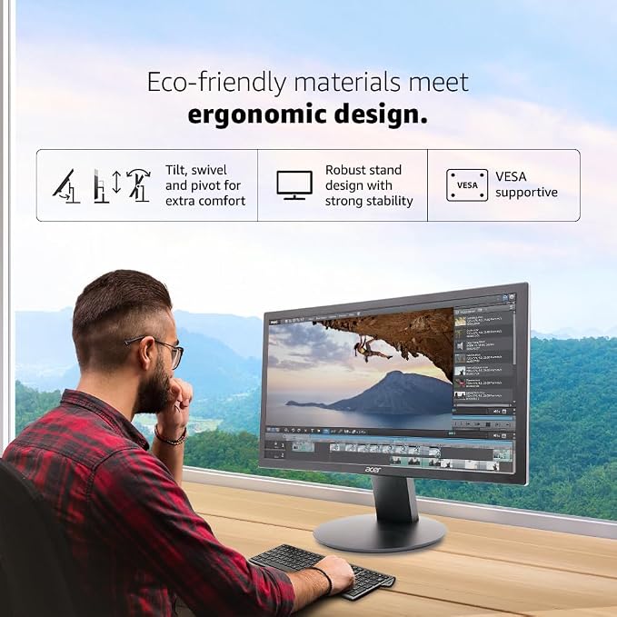 Acer K202Q 19.5 Inch HD+ LCD Monitor with LED Backlight