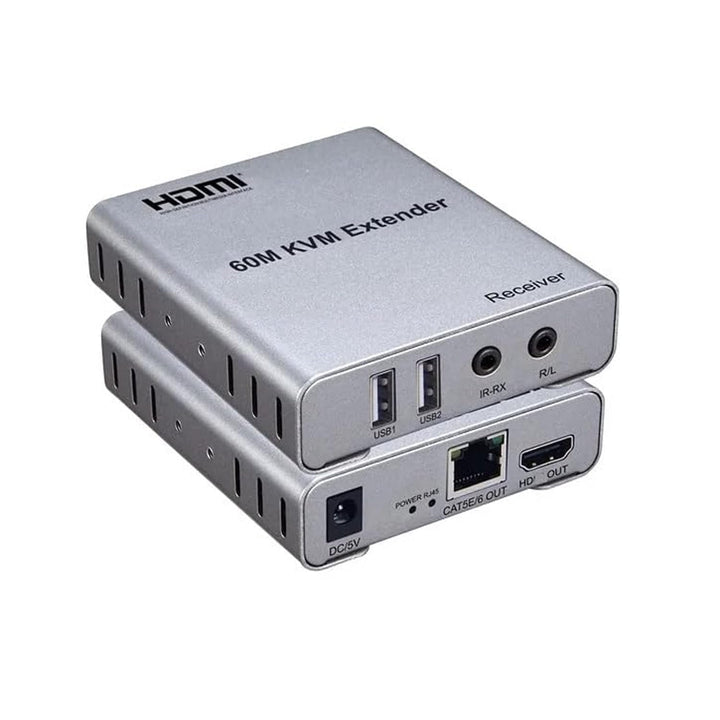 Zotex HDMI Extender 60m with KVM Extension  cat6 Cable, 60M