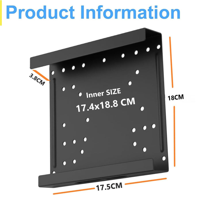 Tiny Desktop PC Stand Compact CPU Holder for Monitors