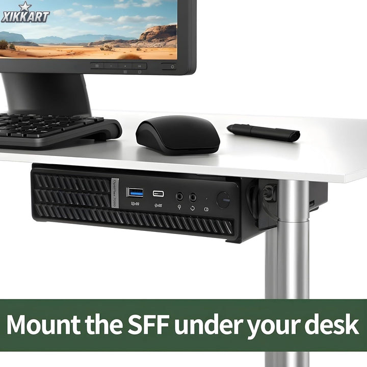 Tiny Desktop PC Stand Compact CPU Holder for Monitors