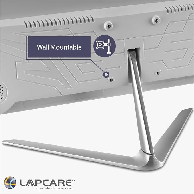 Lapcare LED Monitor 22" IPS Display with FHD /White
