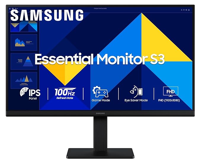 Samsung 22" S3 Flat Monitor|Super Slim Borderless Design