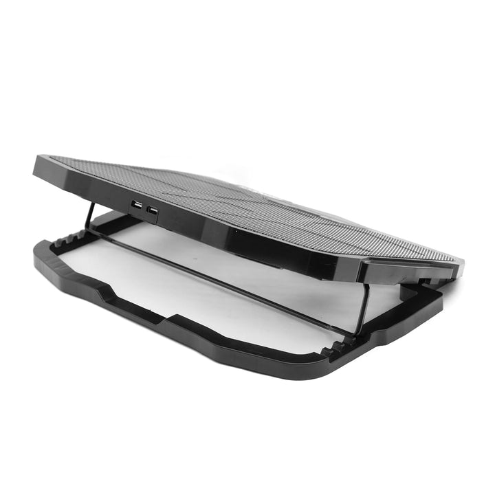 FRONTECH Laptop Cooling Pad, Dual Fans, 3 Adjustment LevelsSuitable for Laptops Upto 15.6 Inches (CP-0002, Black)