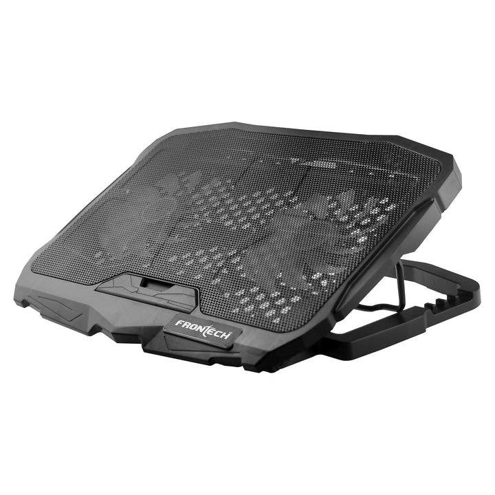FRONTECH Laptop Cooling Pad, Dual Fans, 3 Adjustment LevelsSuitable for Laptops Upto 15.6 Inches (CP-0002, Black)
