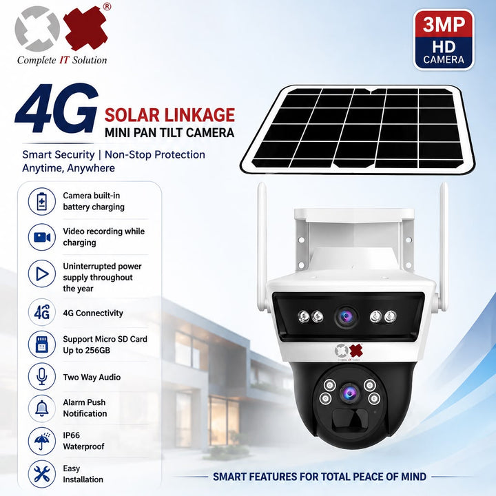 Ox-201 4G/5G DUAL LENS SOLAR PTZ CAMERA