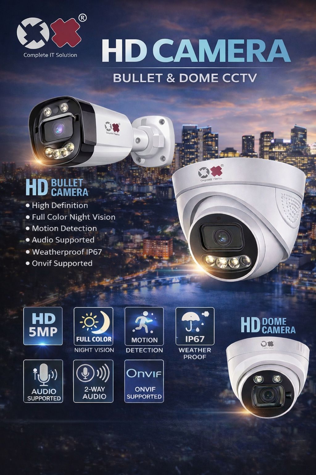 Ox 5MP HD Bullet Camera Ox-102