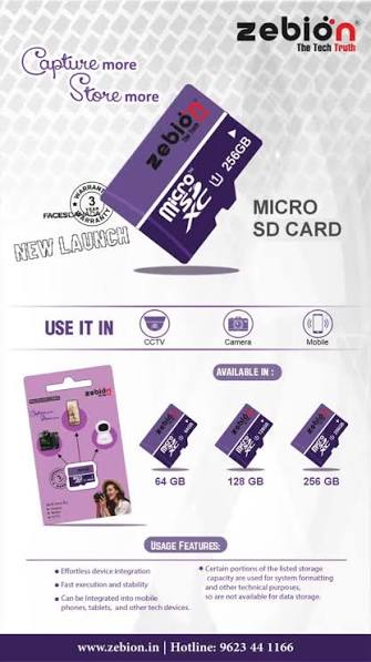 Zebion/ Consistent Micro SD Card