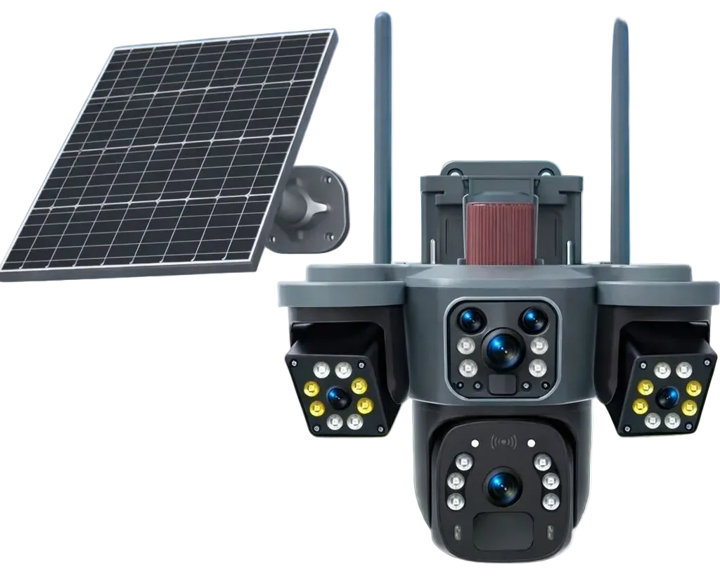 Triple Lens 4G Solar Camera